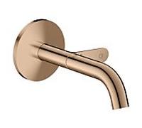 hansgrohe AXOR One mitigeur lavabo 48180300 Encastré pour montage mural Select avec bec 160 mm, or rouge poli