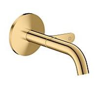 hansgrohe AXOR One mitigeur lavabo 48180990 Encastré pour montage mural Select avec bec 160 mm, aspect or poli