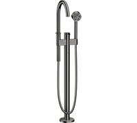 hansgrohe AXOR One Mitigeur monocommandé pour bain au sol, saillie 220mm, 48440330, Couleur: Chrome noir poli