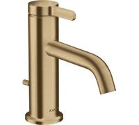 hansgrohe AXOR One Mitigeur monocommandé pour lavabo 70 avec manette et vidage à tirette, saillie 130 mm, 48000140, Couleur: Bronze brossé
