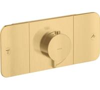 hansgrohe AXOR One Module thermostatique encastré pour 2 consommateurs, 45712250, Couleur: Optique or brossé