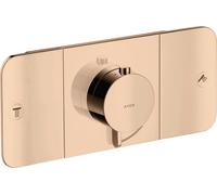 hansgrohe AXOR One Module thermostatique encastré pour 2 consommateurs, 45712300, Couleur: Rouge poli or