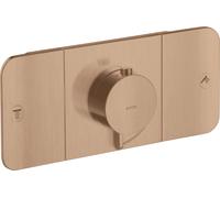 hansgrohe AXOR One Module thermostatique encastré pour 2 consommateurs, 45712310, Couleur: Or rouge brossé