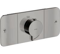 hansgrohe AXOR One Module thermostatique encastré pour 2 consommateurs, 45712330, Couleur: Chrome noir poli