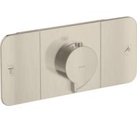 hansgrohe AXOR One Module thermostatique encastré pour 2 consommateurs, 45712820, Couleur: Nickel brossé