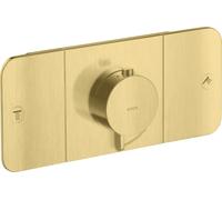 hansgrohe AXOR One Module thermostatique encastré pour 2 consommateurs, 45712950, Couleur: laiton brossé