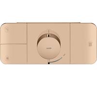hansgrohe AXOR One Module thermostatique encastré pour 3 consommateurs, 45713300, Couleur: Rouge poli or