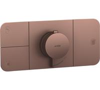 hansgrohe AXOR One Module thermostatique encastré pour 3 consommateurs, 45713310, Couleur: Or rouge brossé