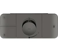 hansgrohe AXOR One Module thermostatique encastré pour 3 consommateurs, 45713330, Couleur: Chrome noir poli