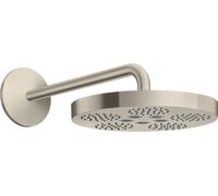 hansgrohe AXOR One Pomme de douche 280 1 jet avec bras de douche, 48491820, Couleur: Nickel brossé