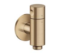 hansgrohe AXOR One raccord mural Stop avec robinet d'arrêt, 48781140, Couleur: Bronze brossé