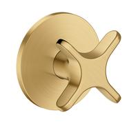 hansgrohe AXOR One robinet d'arrêt encastré, avec poignée croisillon, 48771250, Couleur: Optique or brossé