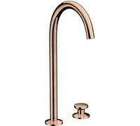 hansgrohe AXOR One robinetterie de lavabo 2 trous Select 260 avec vidage Push-Open, saillie 165mm, 48060300, Couleur: Rouge poli or