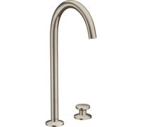 hansgrohe AXOR One robinetterie de lavabo 2 trous Select 260 avec vidage Push-Open, saillie 165mm, 48060820, Couleur: Nickel brossé