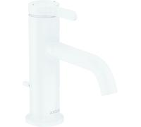 hansgrohe AXOR One robinetterie de lavabo 70 avec manette et vidage à tirette, saillie 130mm, 48000700, Couleur: Blanc Mat