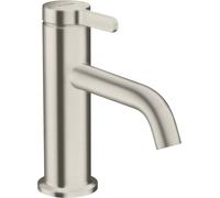 hansgrohe AXOR One robinetterie de lavabo 70 avec manette et vidage, saillie 130mm, 48001800, Couleur: Acier inoxydable Optic