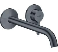 hansgrohe Axor One set de montage final 48120340 raccord à encastrer, avec poignée à levier et bec 220mm, chrome noir brossé