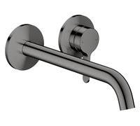 Hansgrohe Robinet lavabo encastré AXOR One 48120330 – bec 220 mm, levier, chrome noir poli