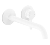 hansgrohe Axor One set de montage final 48120700 raccord à encastrer, avec poignée à levier et bec 220 mm, blanc mat