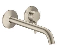 hansgrohe AXOR One robinetterie de lavabo encastrée pour montage mural, avec poignée levier, bec 220mm, 48120820, Couleur: Nickel brossé