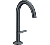 hansgrohe AXOR One robinetterie de lavabo Select 170 avec vidage PUSH-Open, saillie 140mm, 48020340, Couleur: Chrome noir brossé