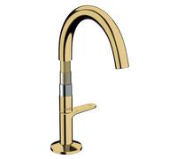 hansgrohe AXOR One robinetterie de lavabo Select 170 avec vidage PUSH-Open, saillie 140mm, 48020990, Couleur: Optique en or poli