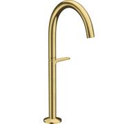 hansgrohe AXOR One robinetterie de lavabo Select 260 pour vasques avec vidage Push-Open, saillie 165mm, 48030950, Couleur: laiton brossé