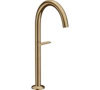 hansgrohe AXOR One robinetterie de lavabo Select 260 pour vasques avec vidage Push-Open, saillie 165mm, 48030140, Couleur: Bronze brossé