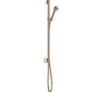 Hansgrohe Set de douche Axor One 48791300 EcoSmart 75 mm 1 jet avec raccord mural Or rouge poli