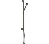 Hansgrohe Set de douche Axor One 48791340 – raccordement mural, 75 mm, 1 jet, chrome noir brossé