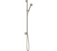 Hansgrohe Set de douche Axor One 48791820 – raccordement mural, 75 mm, 1 jet, nickel brossé
