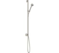 hansgrohe AXOR One Set de douche 75 1jet EcoSmart, avec raccordement mural, 48791800, Couleur: Acier inoxydable Optic