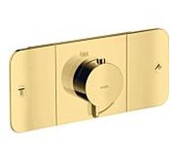 hansgrohe Axor One set de finition 45712990 module thermostatique encastré, 2 consommateurs, optique or poli