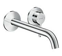 hansgrohe Axor One set de finition 48120000 ferrure à encastrer, pour montage mural, avec béquille et bec 220mm, chromé