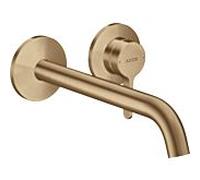 hansgrohe Axor One set de finition 48120140 ferrure à encastrer, avec poignée à levier et bec 220 mm, bronze brossé