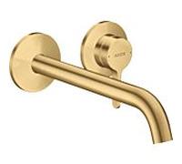 hansgrohe Axor One set de finition 48120250 robinetterie à encastrer, avec poignée à levier et bec 220mm, optique or brossé