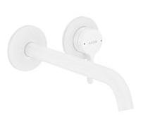 hansgrohe Axor One set de finition 48120700 ferrure à encastrer, avec poignée à levier et bec 220 mm, blanc mat