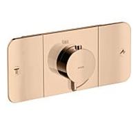 hansgrohe Axor One set de montage final 45712300 module thermostatique encastré, 2 consommateurs, or rouge poli