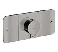 hansgrohe Axor One set de montage final 45712330 module thermostatique encastré, 2 consommateurs, chrome noir poli