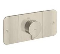 hansgrohe Axor One set de montage final 45712820 module thermostatique encastré, 2 consommateurs, nickel brossé