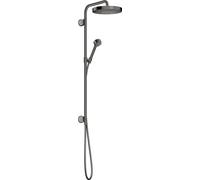 hansgrohe AXOR One Showerpipe 280 1jet, encastré, 48790330, Couleur: Chrome noir poli