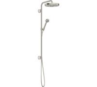 hansgrohe AXOR One Showerpipe 280 1jet, encastré, 48790800, Couleur: Acier inoxydable Optic