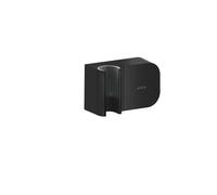 Hansgrohe Raccord de tuyau Axor One 45723670, clapet anti-retour, porte-douche intégré, noir mat