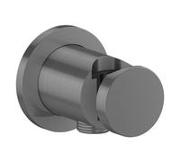 hansgrohe AXOR One unité de porte ronde, 48780340, Couleur: Chrome noir brossé