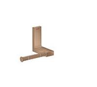 hansgrohe AXOR Universal Rectangular support papier toilette, métal, seul, 42656, Coloris: Or rouge brossé - 42656310