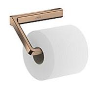 Hansgrohe Porte-rouleau Axor 42846300, fixation murale, sans couvercle, or rouge poli