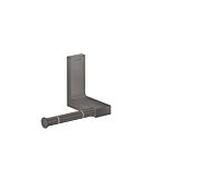 hansgrohe AXOR UNIVERSAL Rectangular support papier toilette, métal, seul, 42656340, Couleur: Chrome noir brossé