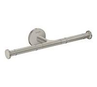 hansgrohe Axor Papierrollenhalter 42857800 double, montage mural, optique en acier inoxydable