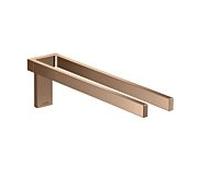 Hansgrohe Porte-serviettes Axor 42622300 380 mm à deux bras fixe Or rouge poli