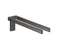 Porte Serviette Mural Axor Universal Rectangular Double Chrome Noir Brossé